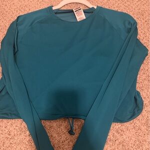 Women's Teal Long-Sleeve Active Top- Gymshark